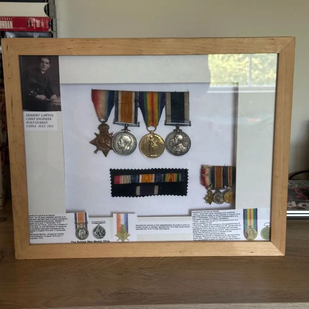 World War I / British War Medal Victory Medals Britain King George V. Navy Ship